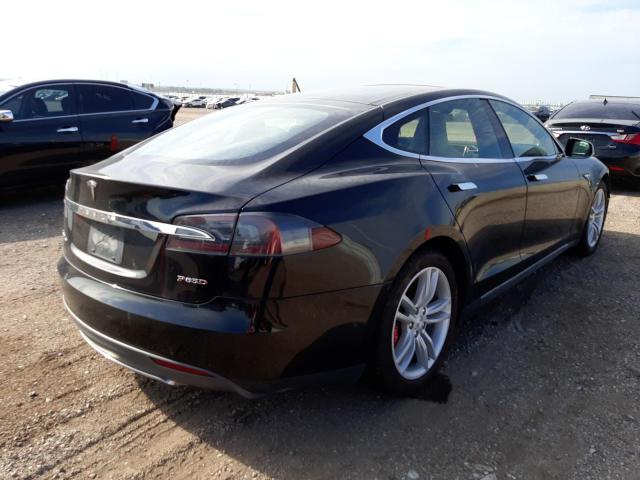 5YJSA1H26FFP78377 - 2015 TESLA MODEL S 85 BLACK photo 4