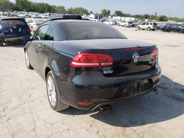 WVWBW7AH1CV001833 - 2012 VOLKSWAGEN EOS KOMFOR შავი ფოტო 3