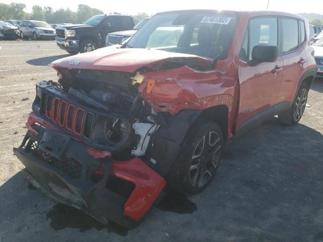 ZACNJDAB8MPM36585 - 2021 JEEP RENEGADE S RED photo 2