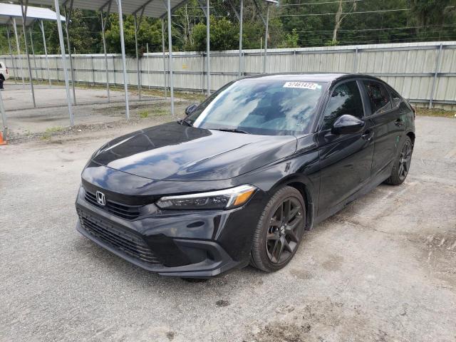 2HGFE2F51NH562147 - 2022 HONDA CIVIC SPOR BLACK photo 2