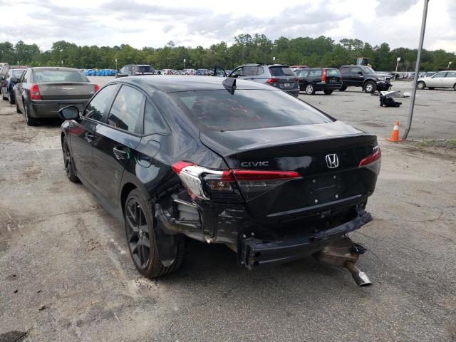 2HGFE2F51NH562147 - 2022 HONDA CIVIC SPOR BLACK photo 3