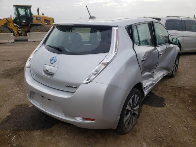 1N4BZ0CP8GC311438 - 2016 NISSAN LEAF SV SILVER photo 4