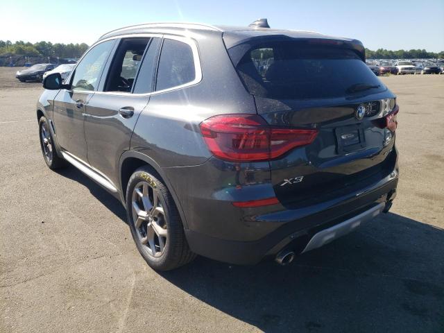 5UXTY5C01M9E56591 - 2021 BMW X3 XDRIVE3 GRAY photo 3