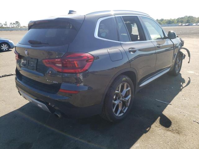 5UXTY5C01M9E56591 - 2021 BMW X3 XDRIVE3 GRAY photo 4