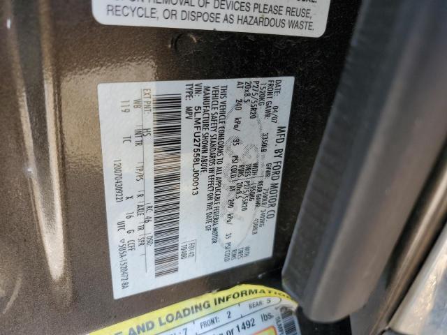 5LMFU27558LJ00013 - 2008 LINCOLN NAVIGATOR BROWN photo 10