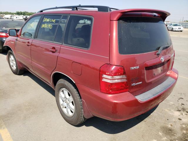 JTEHF21A930128984 - 2003 TOYOTA HIGHLANDER RED photo 3