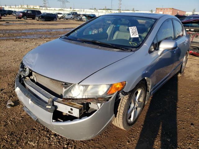 1HGFA16908L089034 - 2008 HONDA CIVIC EXL Gümüş foto 2