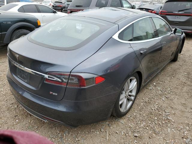 5YJSA1H29EFP65959 - 2014 TESLA MODEL S GRAY photo 4