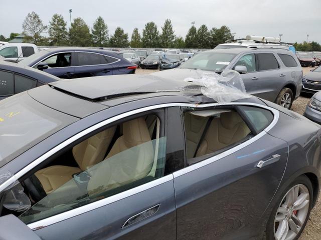 5YJSA1H29EFP65959 - 2014 TESLA MODEL S Մոխրագույն լուսանկար 9