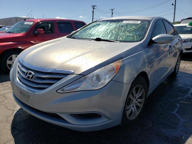 5NPEB4AC3BH031314 - 2011 HYUNDAI SONATA GLS BLUE photo 2