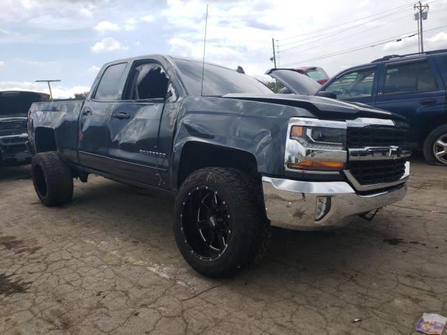 2GCRCREC0J1111398 - 2018 CHEVROLET SILVERADO BLUE photo 1