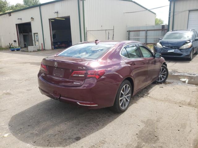 19UUB3F58FA002180 - 2015 ACURA TLX TECH BURGUNDY photo 4