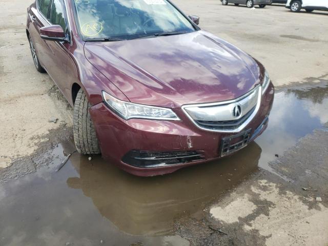 19UUB3F58FA002180 - 2015 ACURA TLX TECH BURGUNDY photo 9