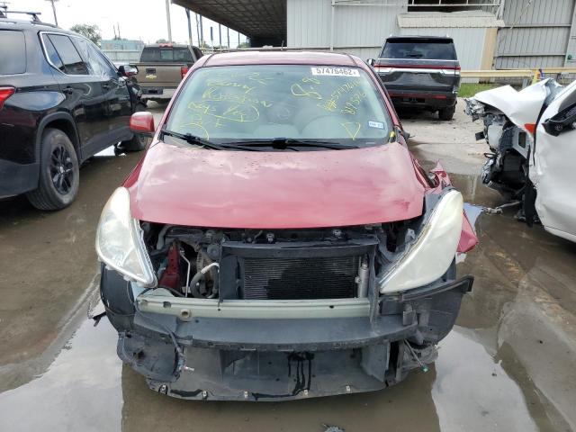 3N1CN7AP1DL819596 - 2013 NISSAN VERSA S RED photo 9