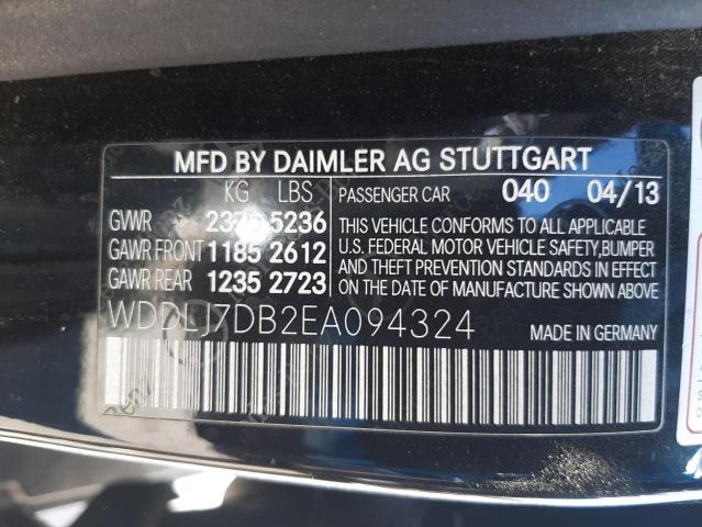 WDDLJ7DB2EA094324 - 2014 MERCEDES-BENZ CLS 550 BLACK photo 10