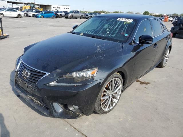 JTHBF1D24E5038543 - 2014 LEXUS IS 250 BLACK photo 2