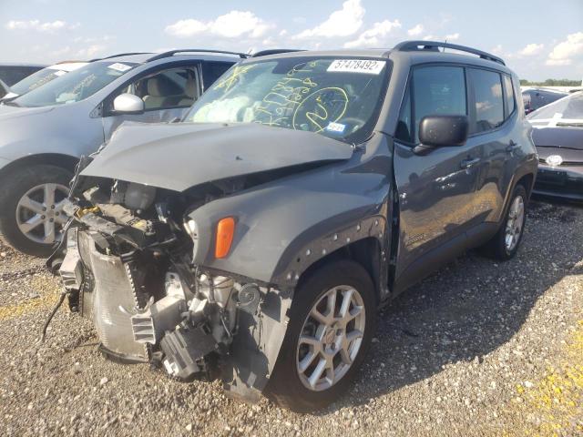 ZACNJAAB2KPK94228 - 2019 JEEP RENEGADE S GRAY photo 2