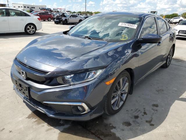 19XFC1F7XKE017197 - 2019 HONDA CIVIC EXL Mavi foto 2