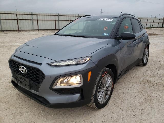 KM8K22AA6JU137293 - 2018 HYUNDAI KONA SEL GRAY photo 2