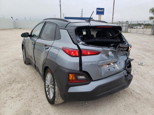 KM8K22AA6JU137293 - 2018 HYUNDAI KONA SEL GRAY photo 3