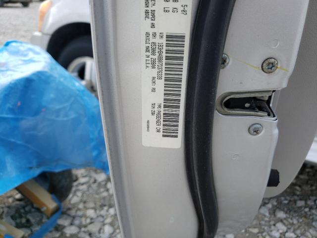 1B3HB48B07D376339 - 2007 DODGE CALIBER SX SILVER photo 10