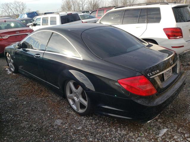 WDDEJ9EB1BA026854 - 2011 MERCEDES-BENZ CL 550 4MA BLACK photo 3