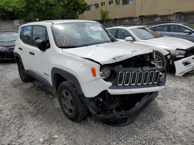 ZACCJBAB8JPH02102 - 2018 JEEP RENEGADE S WHITE photo 1