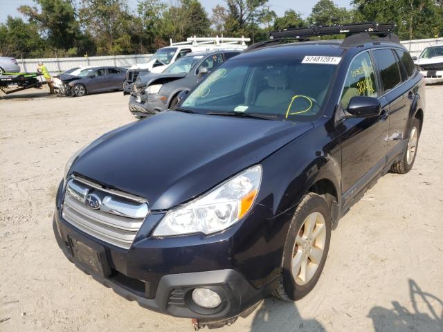 4S4BRBCC6D3274190 - 2013 SUBARU OUTBACK 2. BLUE photo 2