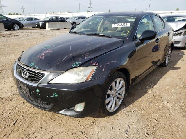 JTHCK262185021853 - 2008 LEXUS IS 250 BLACK photo 2