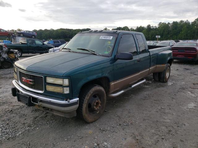 1GTHC39F5WE543827 - 1998 GMC SIERRA C35 GREEN photo 2