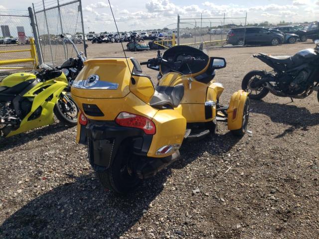 2BXNBBC15DV000160 - 2013 CAN-AM SPYDER ROA YELLOW photo 4