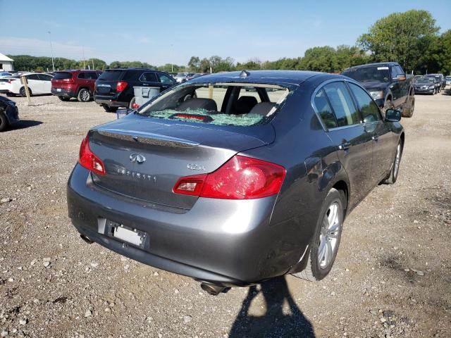 JN1DV6AR8BM652267 - 2011 INFINITI G25 GRAY photo 4