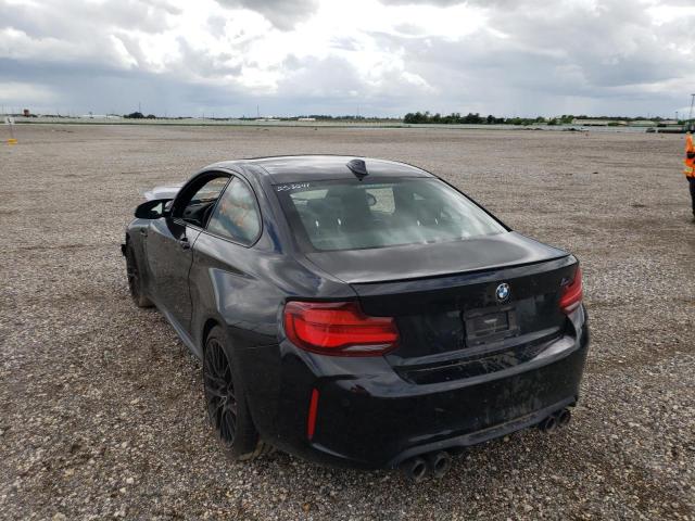 WBS2U7C09M7G54666 - 2021 BMW M2 COMPETI BLACK photo 3