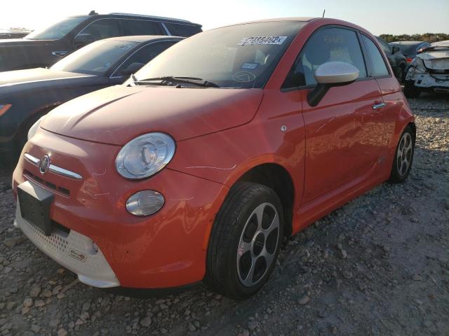 3C3CFFGE0GT197799 - 2016 FIAT 500 ELECTR ORANGE photo 2