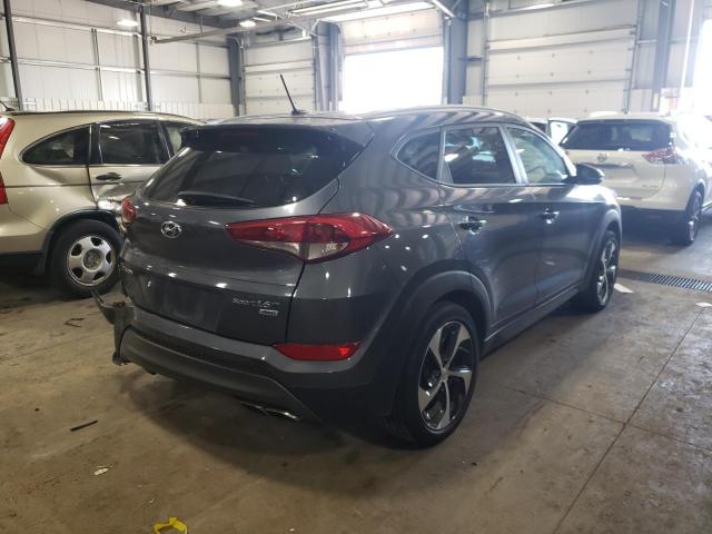 KM8J3CA27GU033220 - 2016 HYUNDAI TUCSON LIM GRAY photo 4