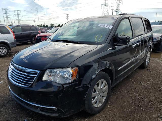 2C4RC1BG5ER418453 - 2014 CHRYSLER TOWN & COU BLACK photo 2