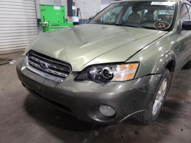 4S4BP61C056301075 - 2005 SUBARU LEGACY OUT GREEN photo 9