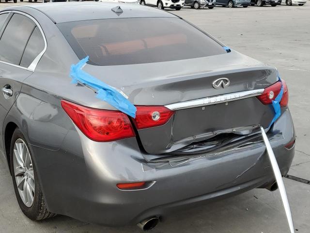 JN1BV7APXEM679440 - 2014 INFINITI Q50 BASE GRAY photo 9