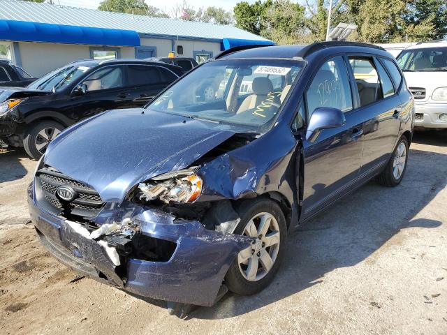 KNAFG525487184340 - 2008 KIA RONDO BASE BLUE photo 2