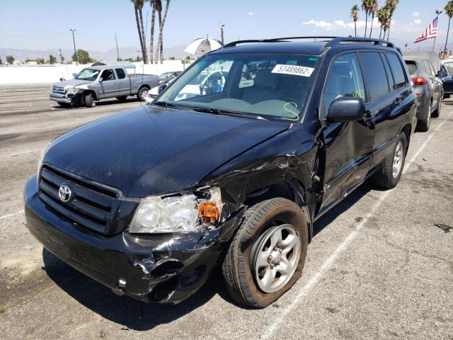 JTEDD21A970166483 - 2007 TOYOTA HIGHLANDER BLACK photo 2