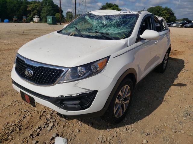 KNDPB3AC1E7562863 - 2014 KIA SPORTAGE B WHITE photo 2