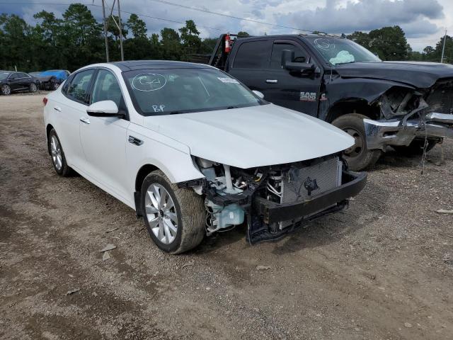 5XXGU4L31GG041519 - 2016 KIA OPTIMA EX WHITE photo 1