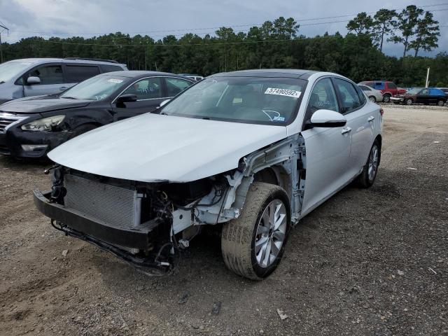 5XXGU4L31GG041519 - 2016 KIA OPTIMA EX WHITE photo 2