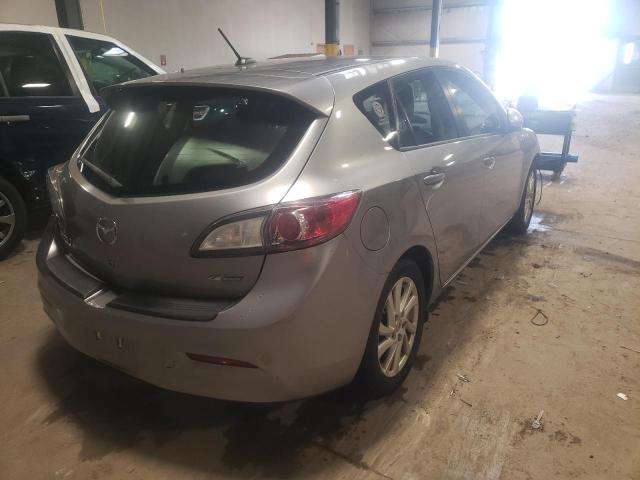 JM1BL1M88C1640218 - 2012 MAZDA 3 I GRAY photo 4