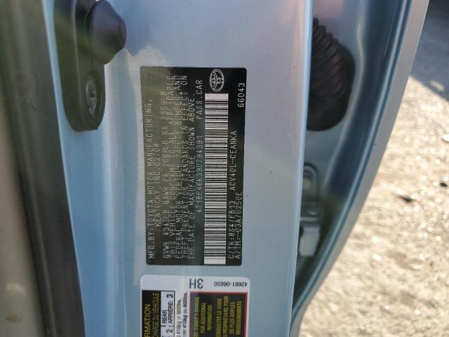 4T1BE46K39U794391 - 2009 TOYOTA CAMRY BASE  photo 10