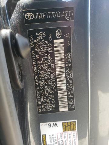 JTKDE177060143107 - 2006 TOYOTA SCION TC ლურჯი ფოტო 10