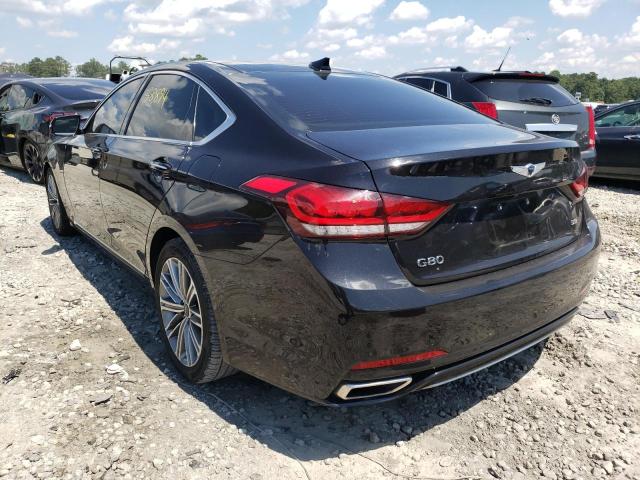 KMHGN4JE1JU234039 - 2018 GENESIS G80 BASE BLACK photo 3