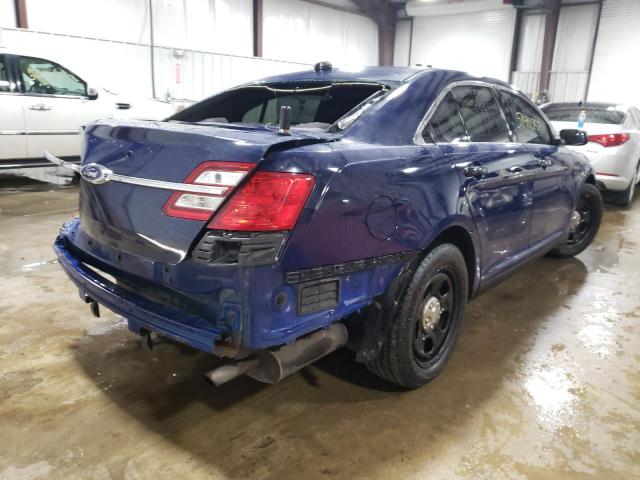 1FAHP2MK4EG103108 - 2014 FORD TAURUS POL BLUE photo 4