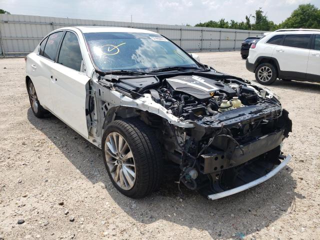 JN1EV7APXJM365066 - 2018 INFINITI Q50 LUXE WHITE photo 1