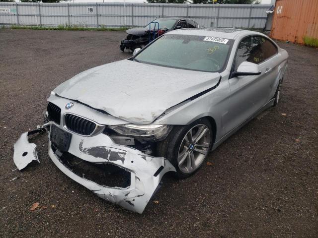 WBA3N9C53GK250676 - 2016 BMW 428 XI SILVER photo 2